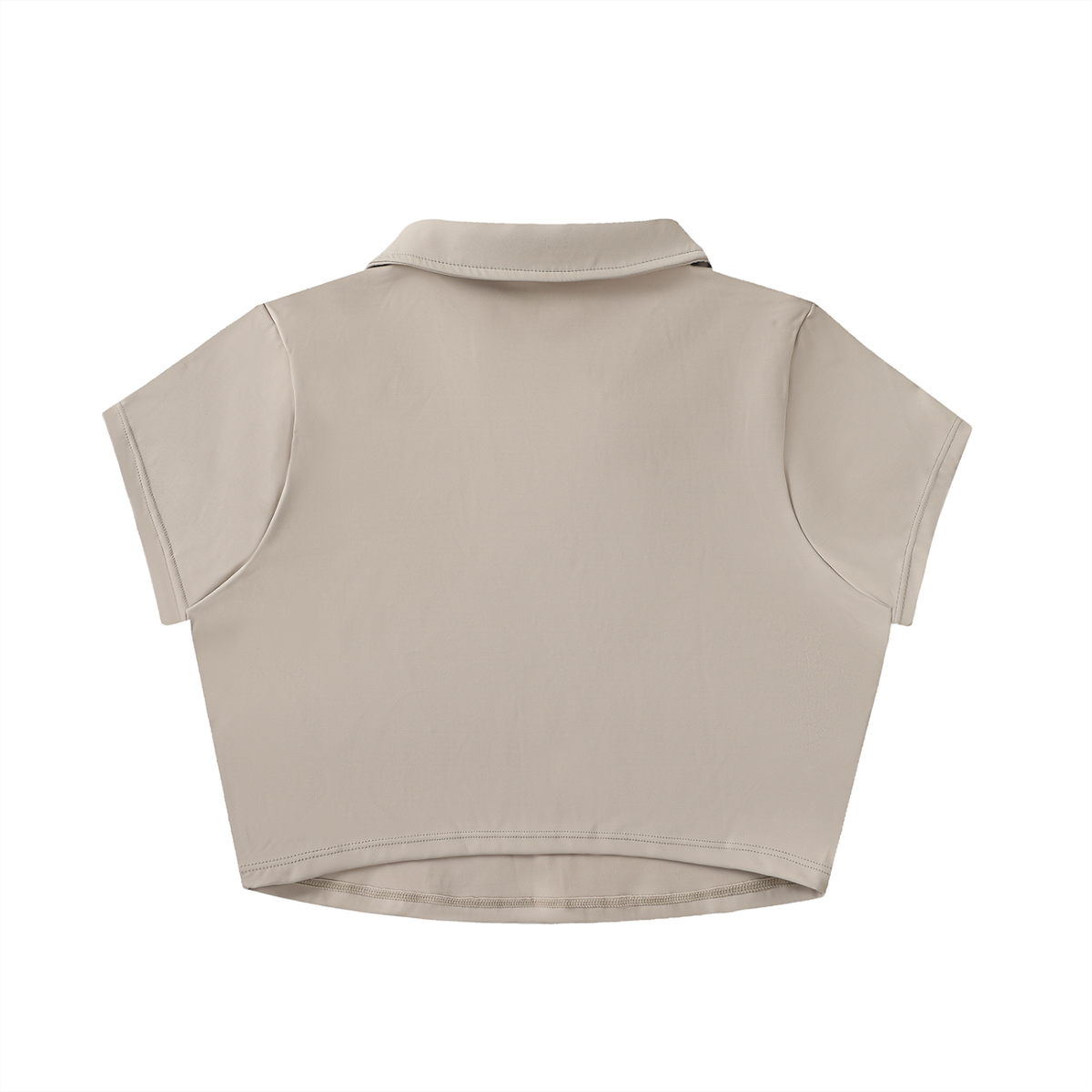 Collared Crop Top