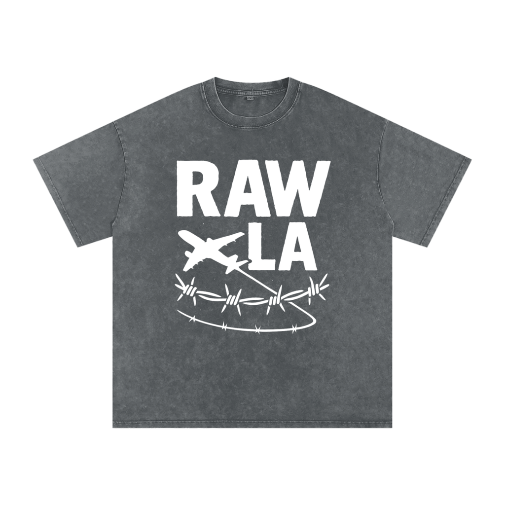 Raw LA Oversized Cotton T-Shirt