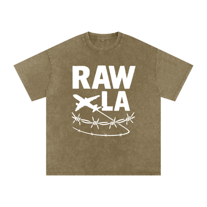 Raw LA Oversized Cotton T-Shirt