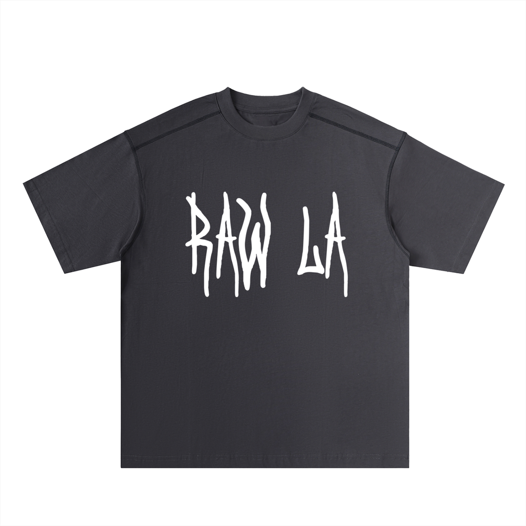 Oversized Contrast-Stitched Cotton Tee