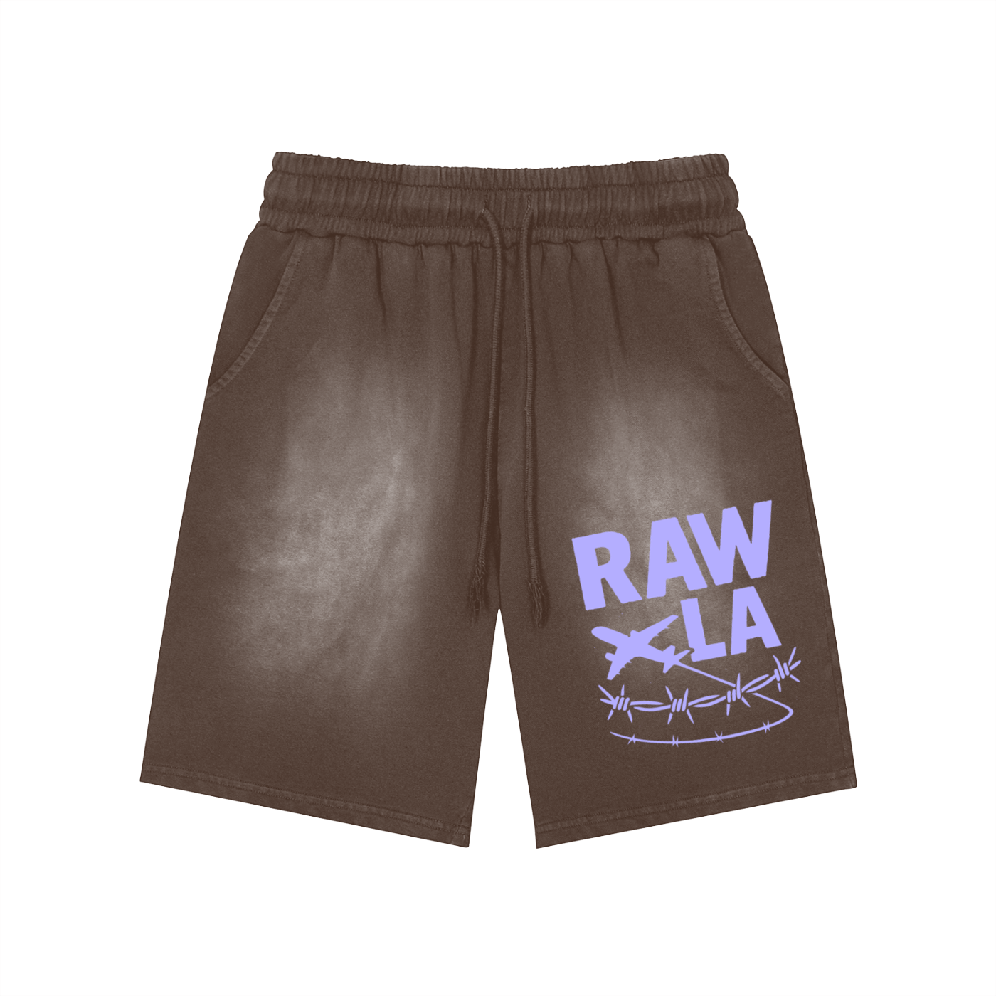 RAW LA Washed Shorts Purple