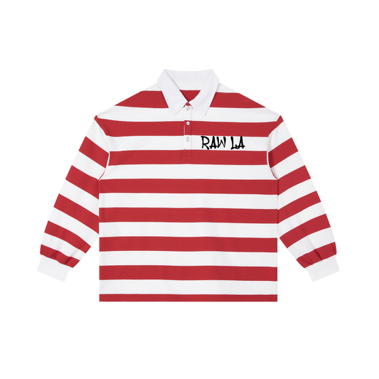 Color Block Stripe Polo Shirt