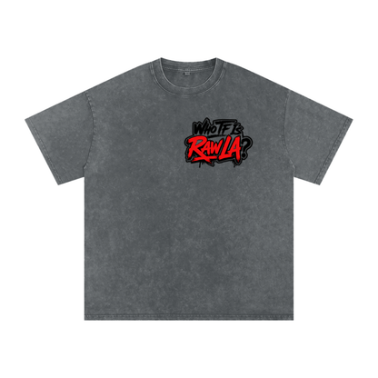 Snow Washed Oversized Cotton T-Shirt