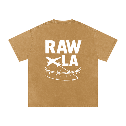 Snow Washed Oversized Cotton T-Shirt