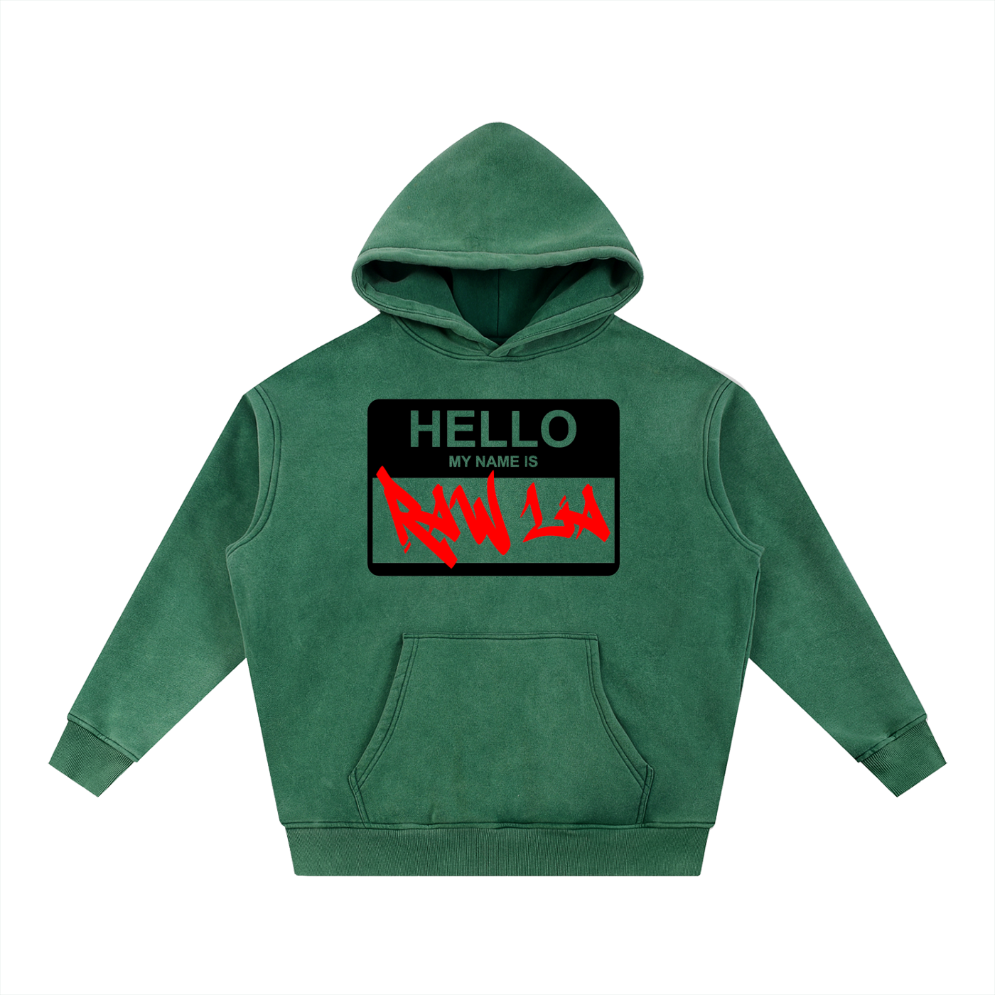 Snow Wash Fleece Oversize Hoodie