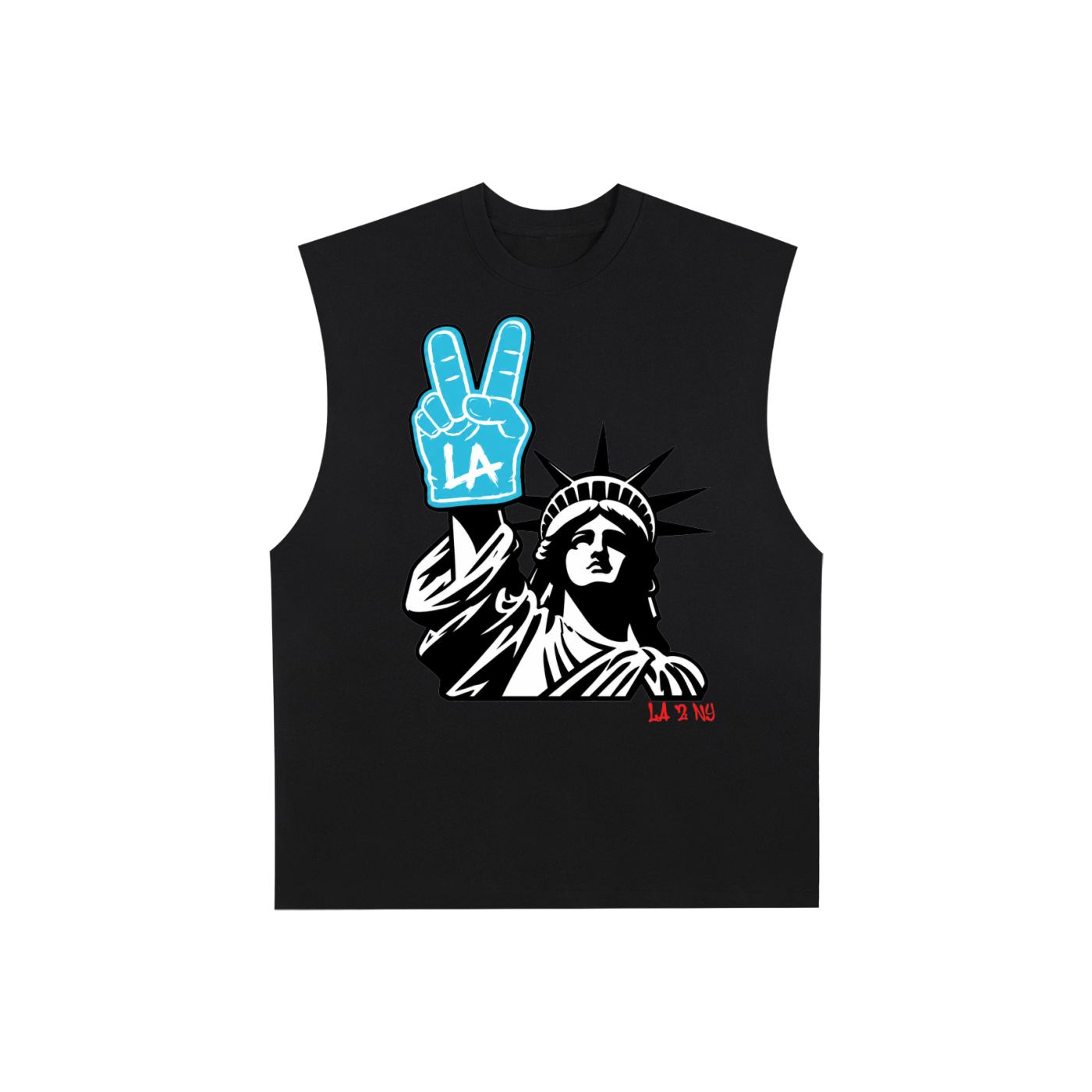 Raw Edge Cotton Tank Top