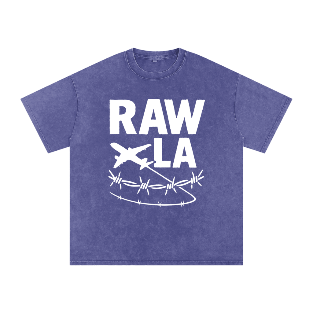 Raw LA Oversized Cotton T-Shirt
