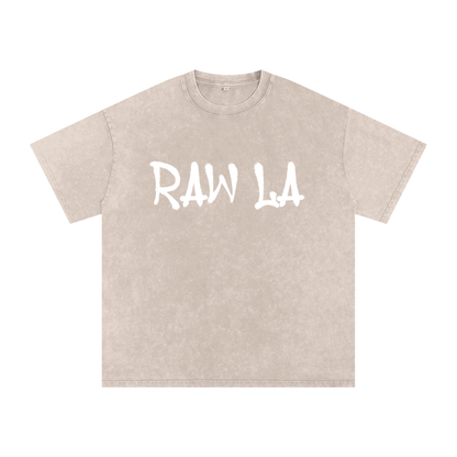Snow Washed Oversized Cotton T-Shirt