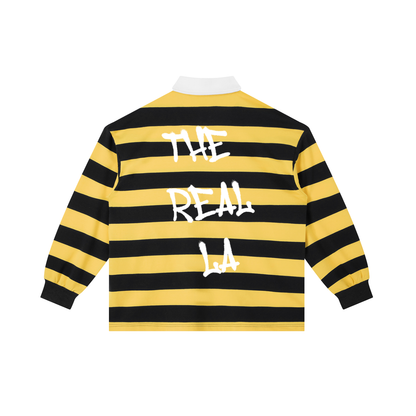 Color Block Stripe Polo Shirt