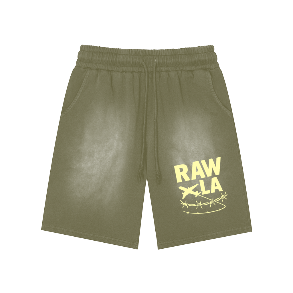 Yellow Raw LA Shorts