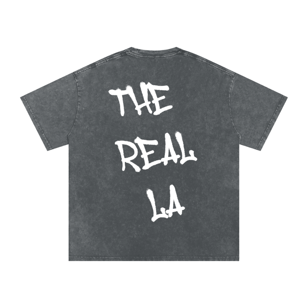 Snow Washed Oversized Cotton T-Shirt