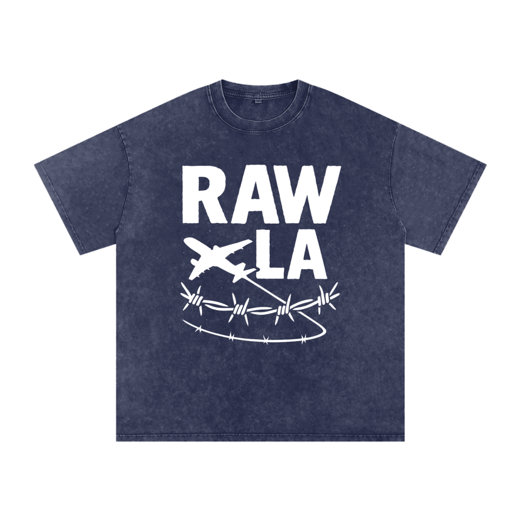 Raw LA Oversized Cotton T-Shirt