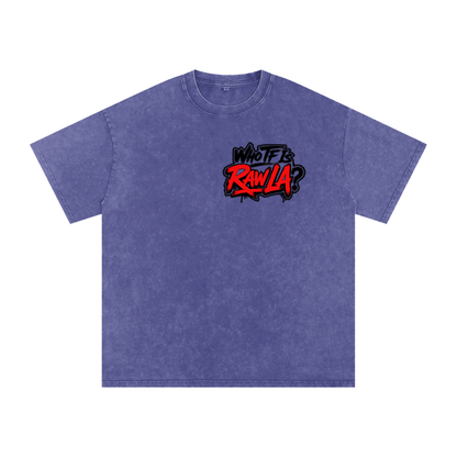 Snow Washed Oversized Cotton T-Shirt