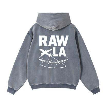 Zip-Through Boxy Fleece Hoodie