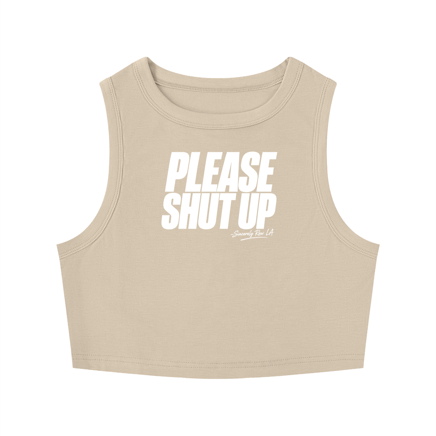 Women's Tight Crewneck Crop Tank Top