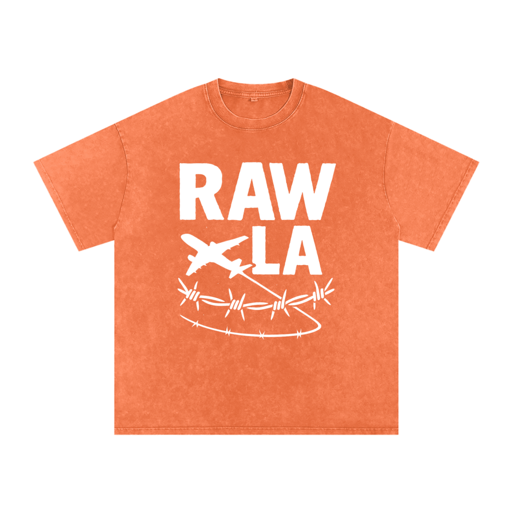 Raw LA Oversized Cotton T-Shirt