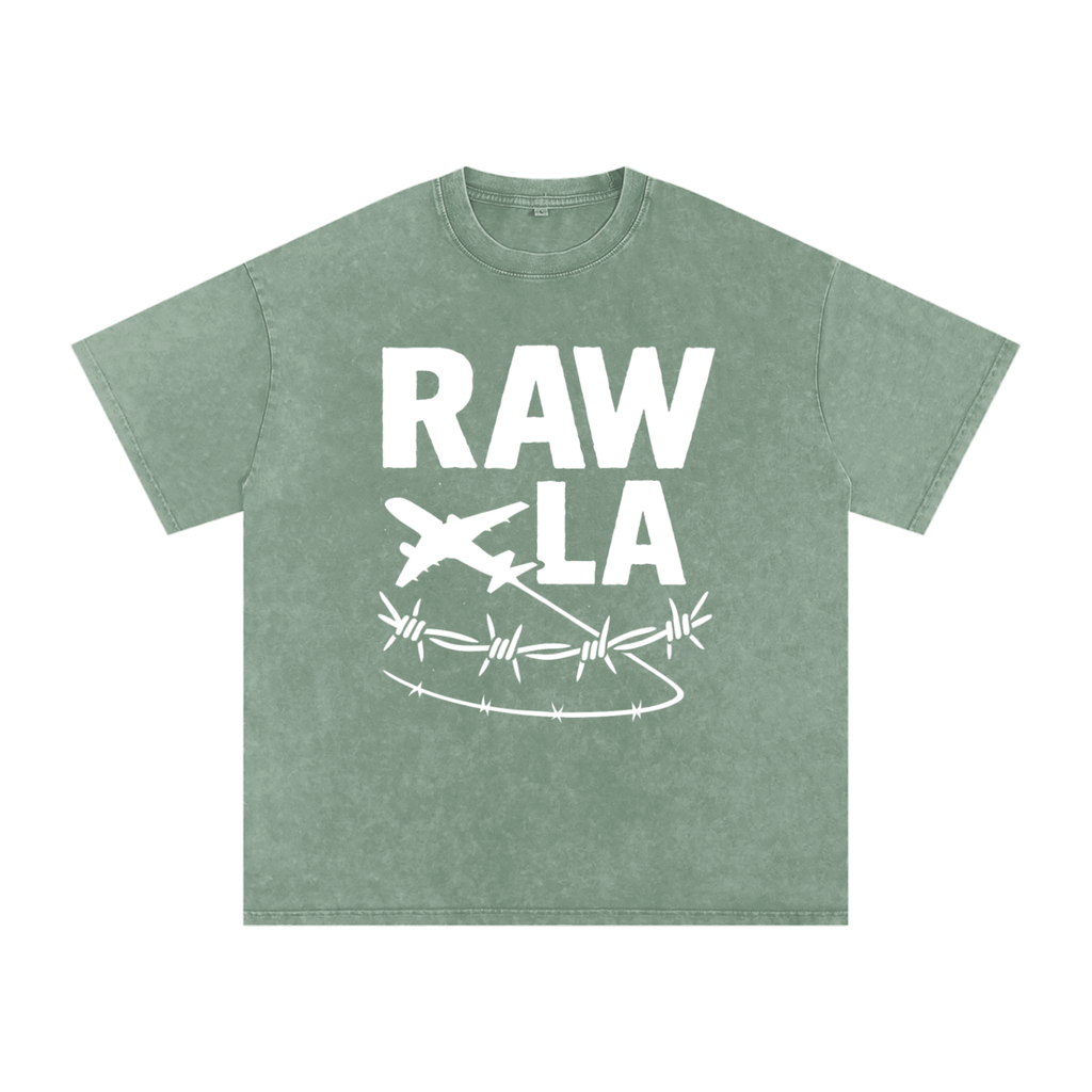 Raw LA Oversized Cotton T-Shirt