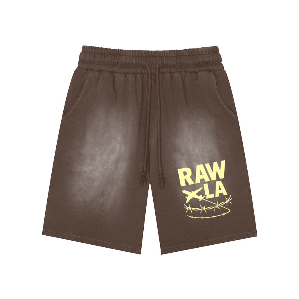 Yellow Raw LA Shorts