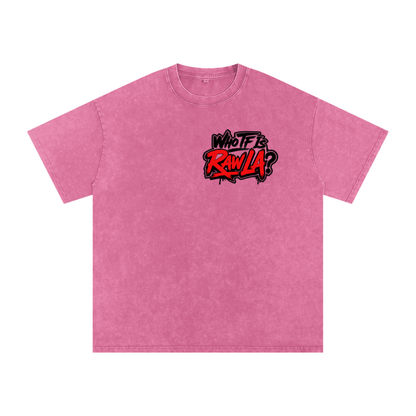 Snow Washed Oversized Cotton T-Shirt