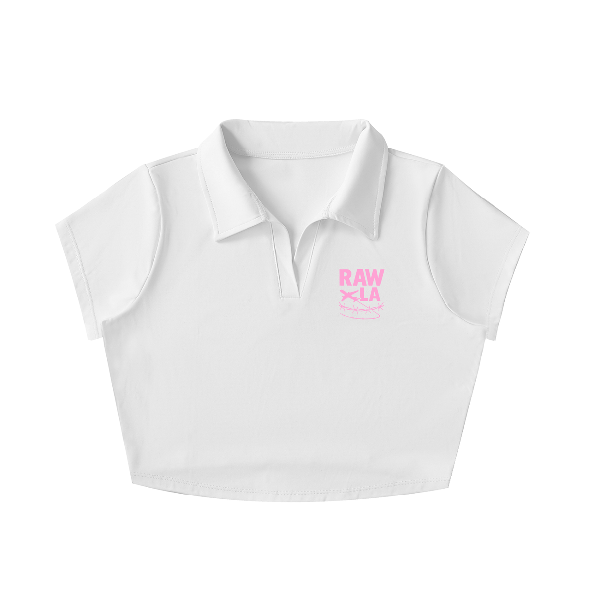 Collared Crop Top