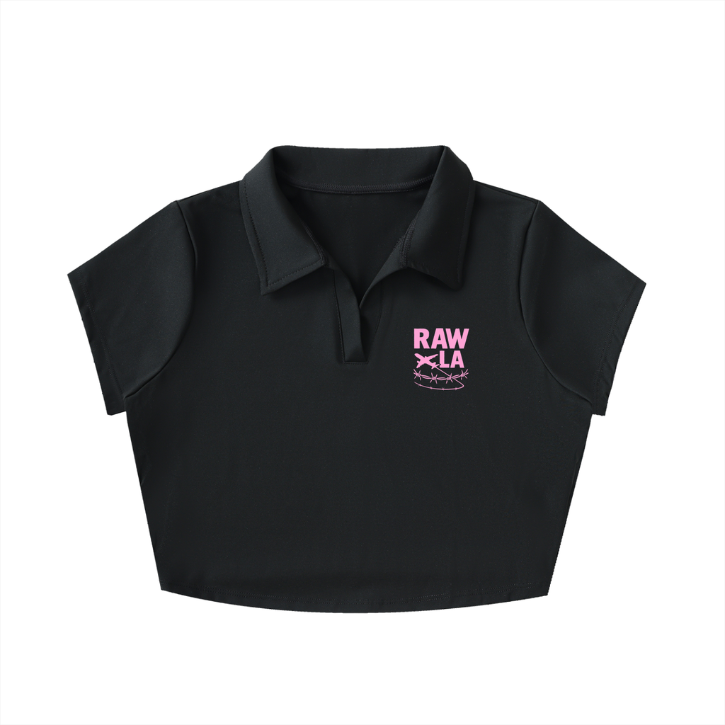 Collared Crop Top