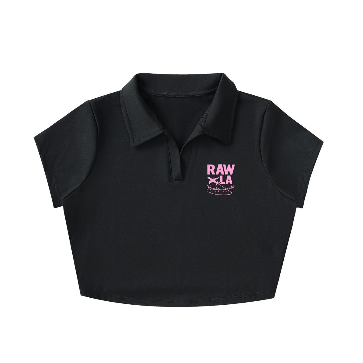 Collared Crop Top