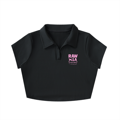 Collared Crop Top