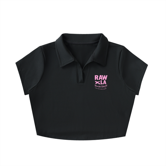 Collared Crop Top