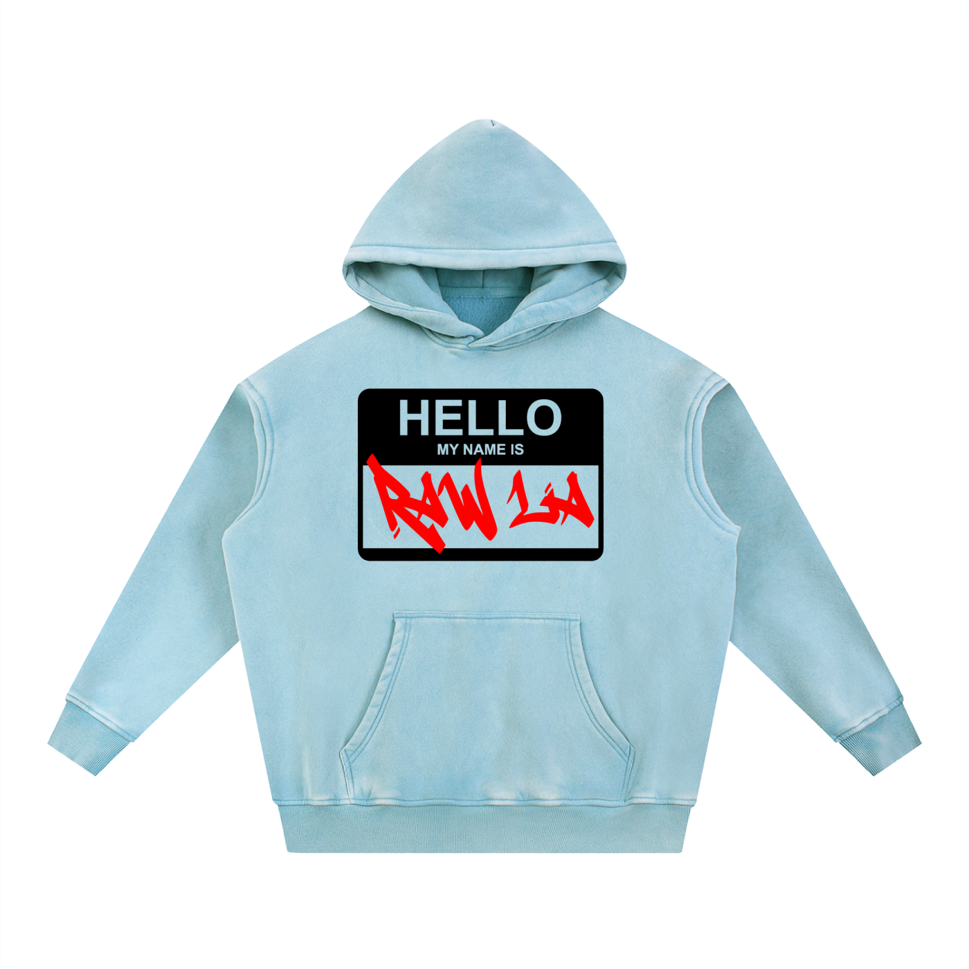 Snow Wash Fleece Oversize Hoodie