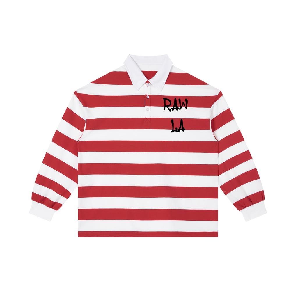 Color Block Stripe Polo Shirt