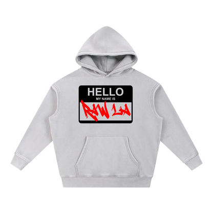 Snow Wash Fleece Oversize Hoodie