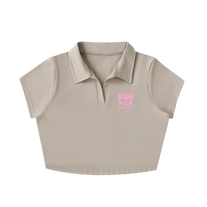 Collared Crop Top