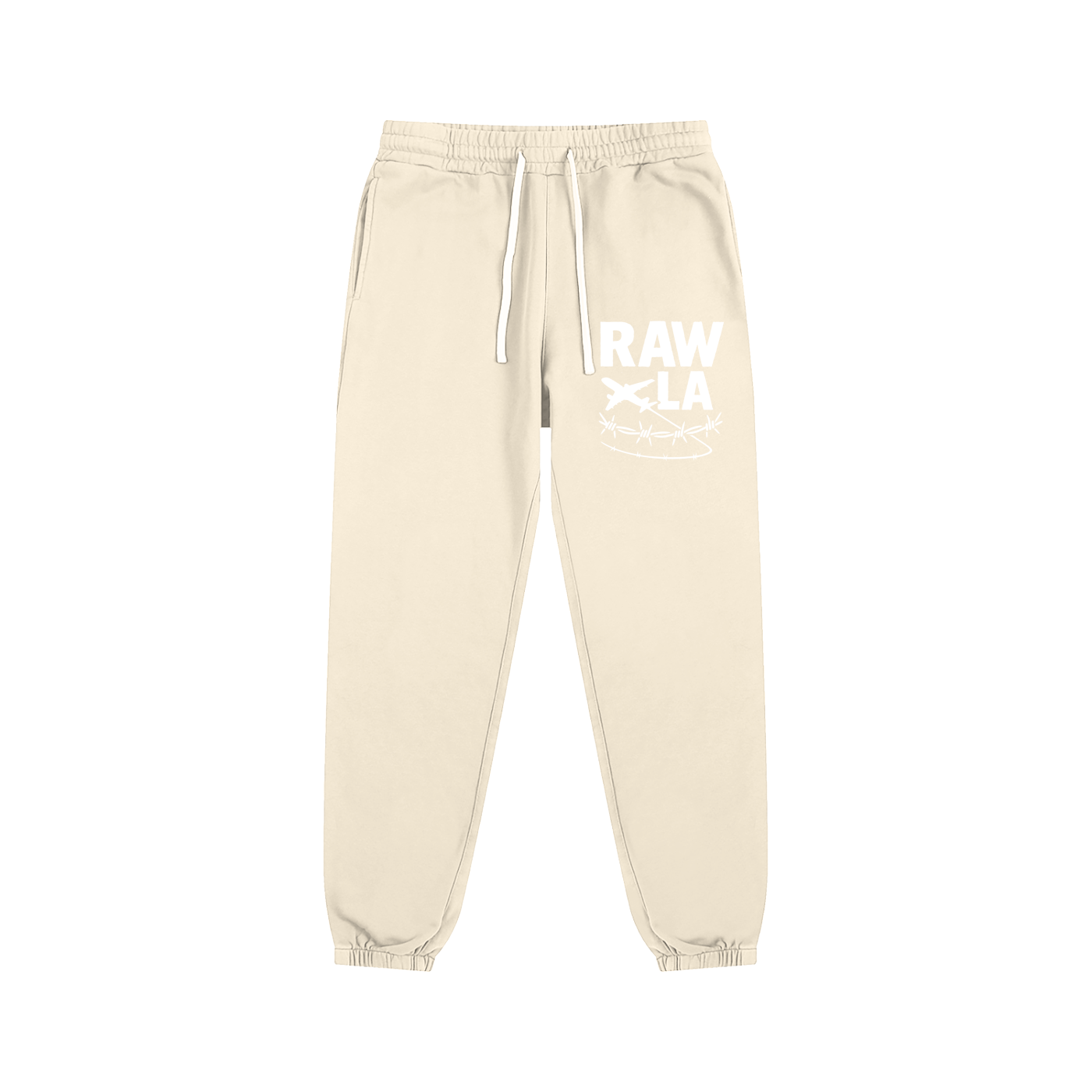 RAW LA Sweatpants White