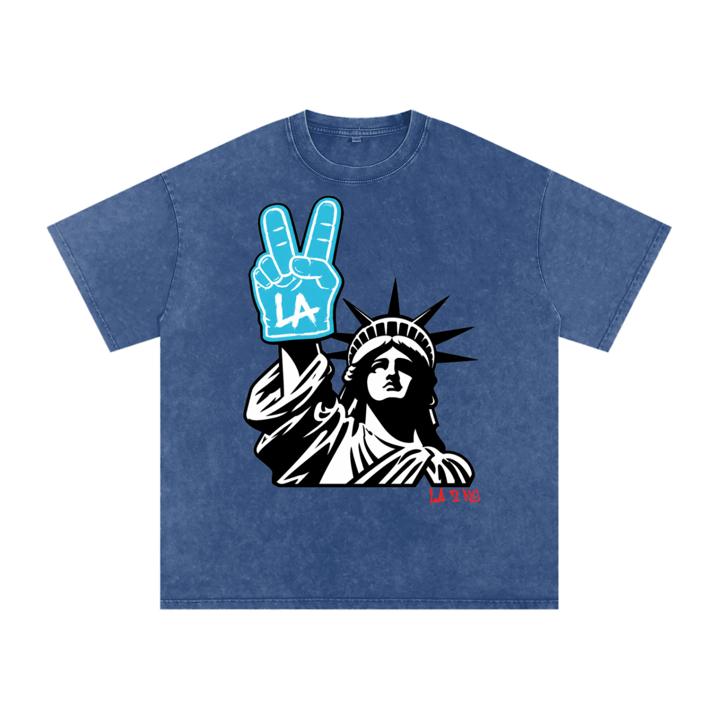 Snow Washed Oversized Cotton T-Shirt