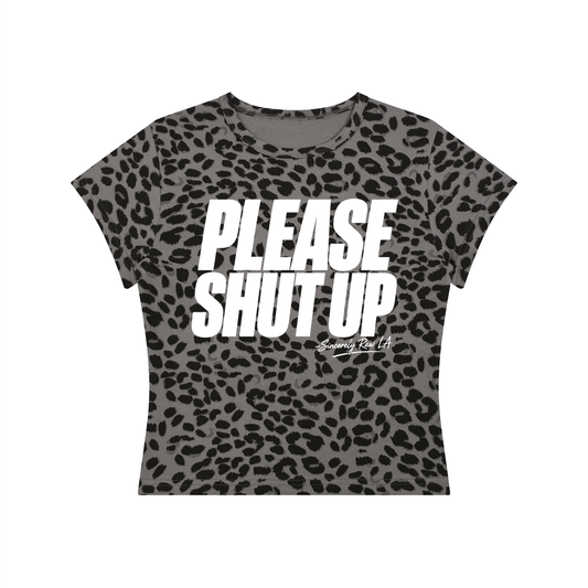 Women’s Leopard Print Crop T-Shirt