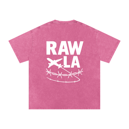 Snow Washed Oversized Cotton T-Shirt