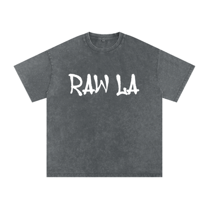 Snow Washed Oversized Cotton T-Shirt