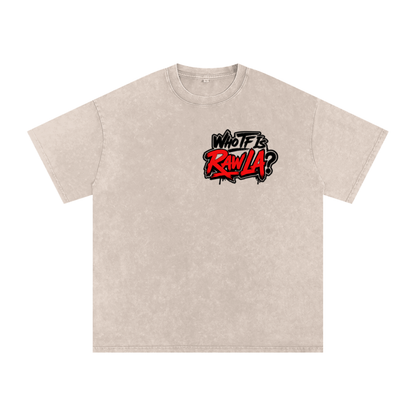 Snow Washed Oversized Cotton T-Shirt