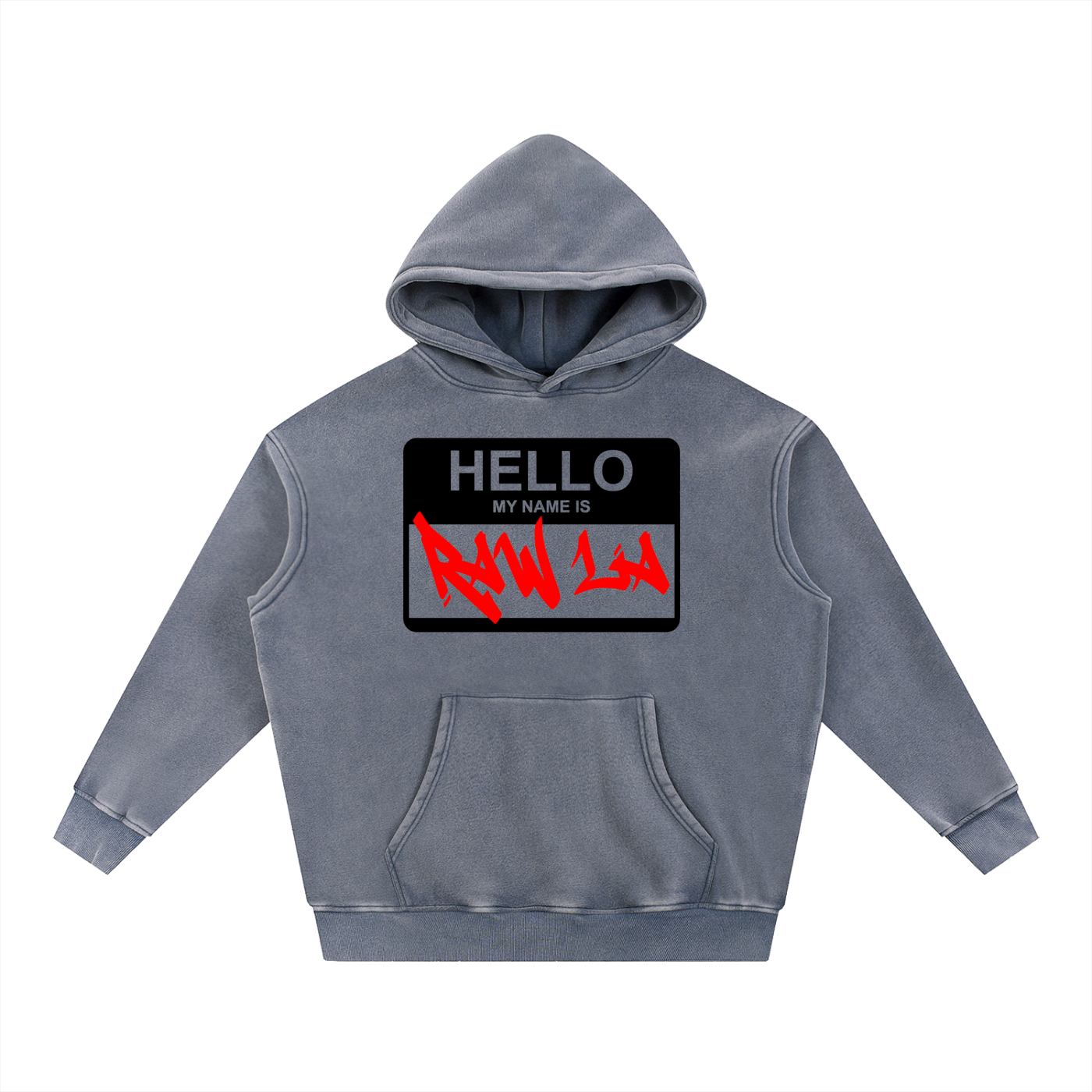 Snow Wash Fleece Oversize Hoodie