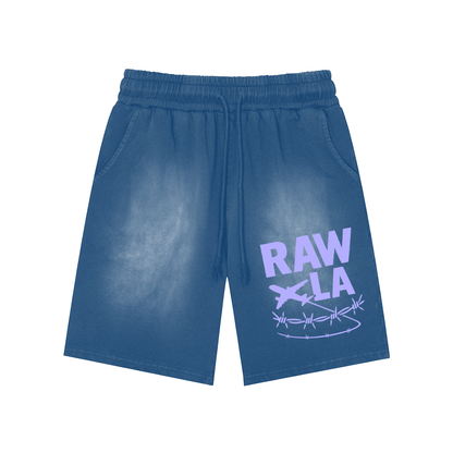 RAW LA Washed Shorts Purple