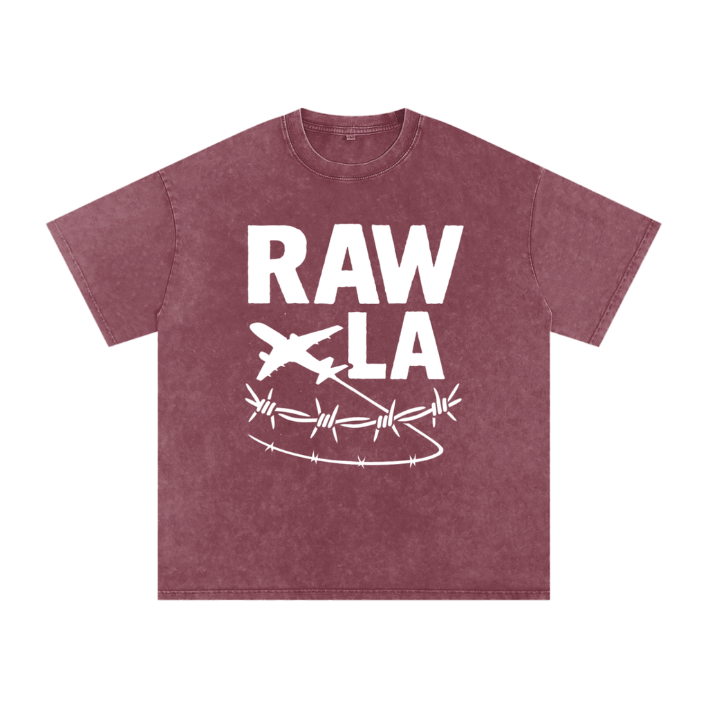 Raw LA Oversized Cotton T-Shirt