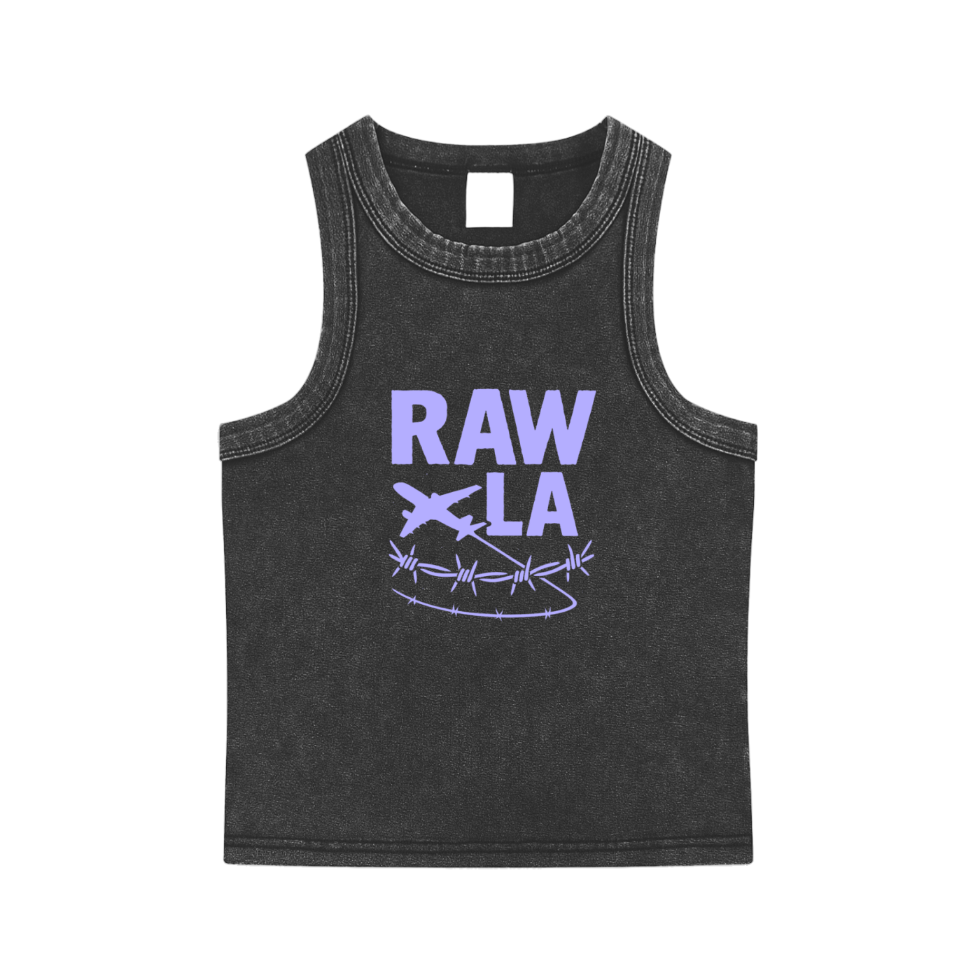 Cropped Tank Top Purple
