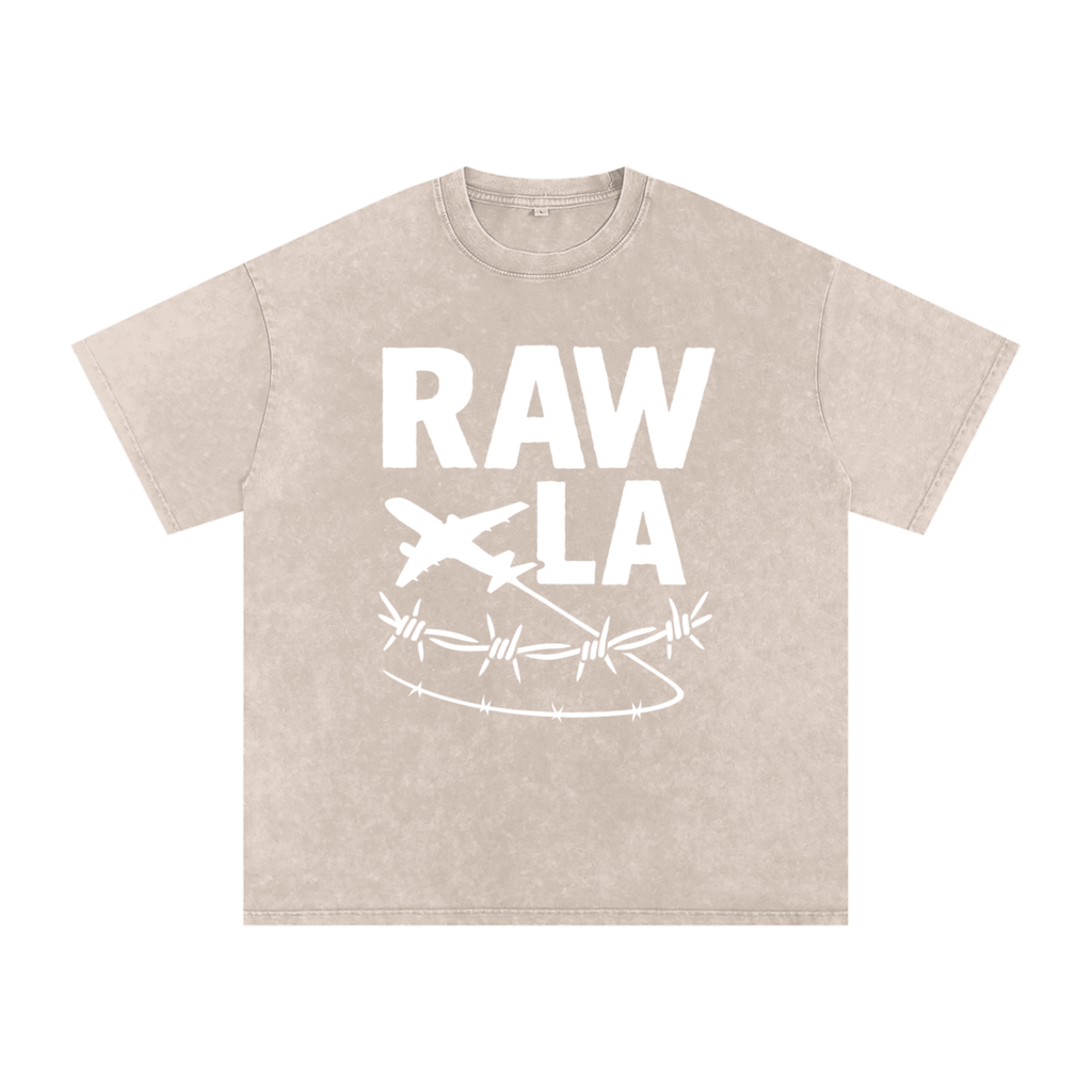 Raw LA Oversized Cotton T-Shirt