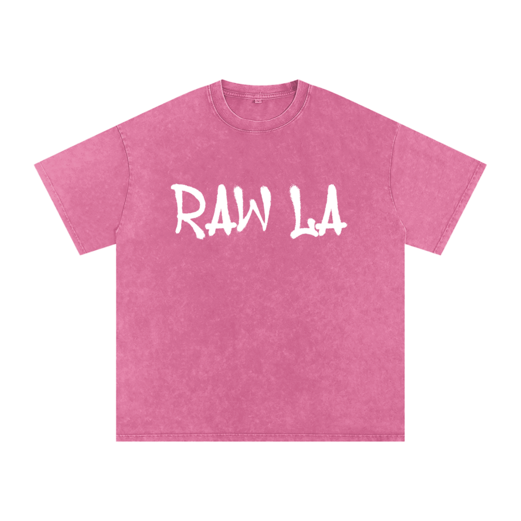 Snow Washed Oversized Cotton T-Shirt