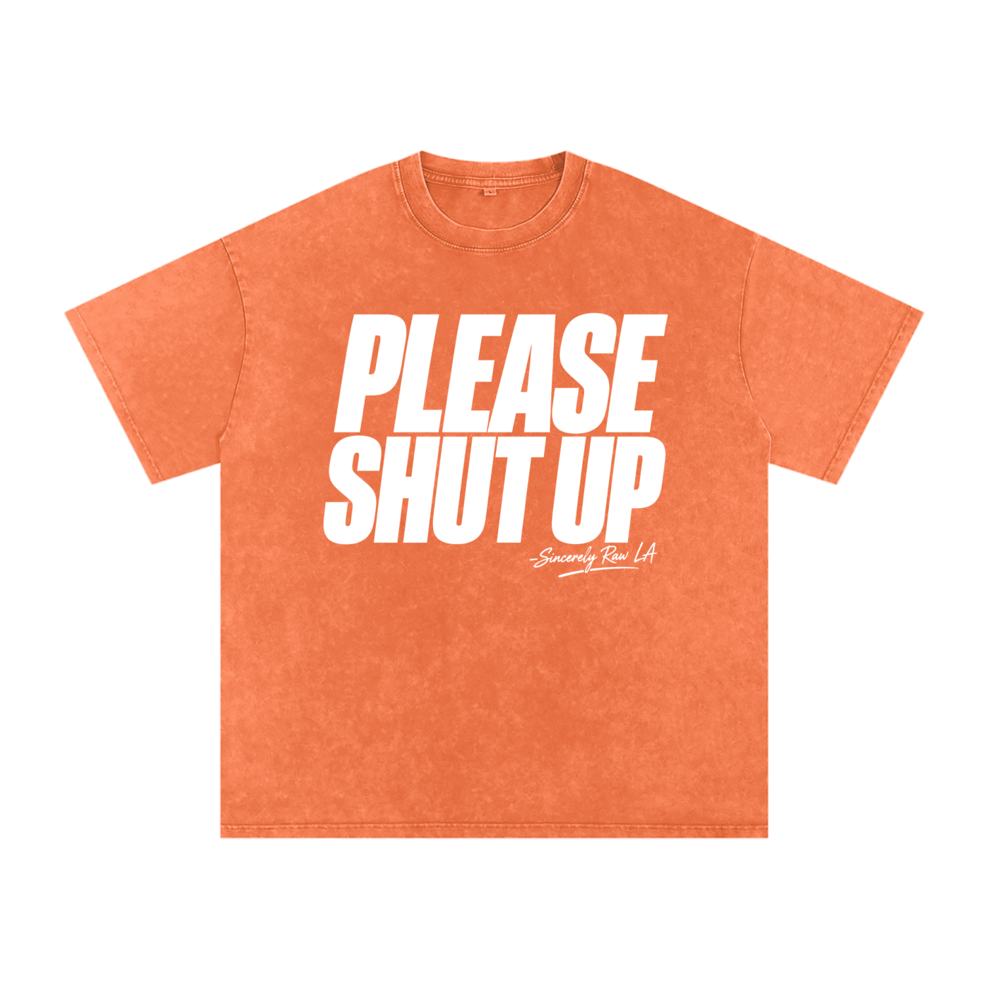 Snow Washed Oversized Cotton T-Shirt