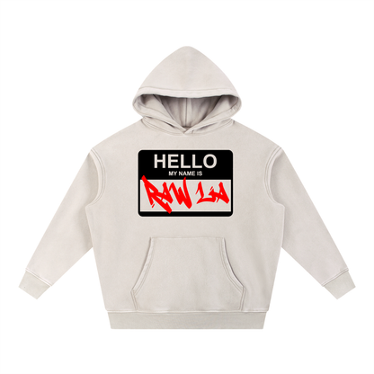 Snow Wash Fleece Oversize Hoodie