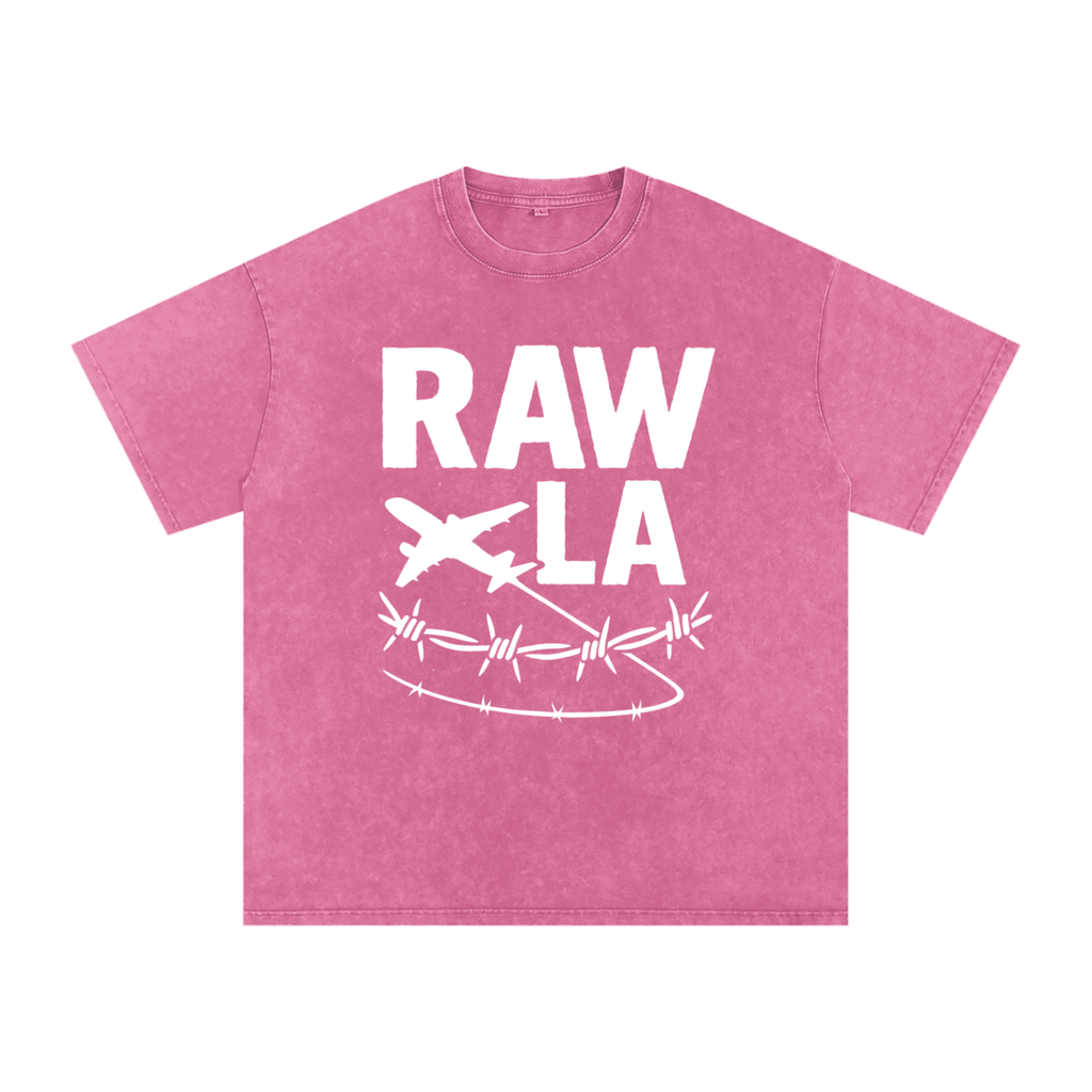 Raw LA Oversized Cotton T-Shirt