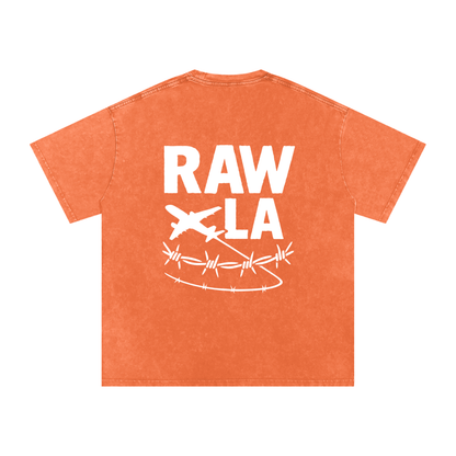 Snow Washed Oversized Cotton T-Shirt