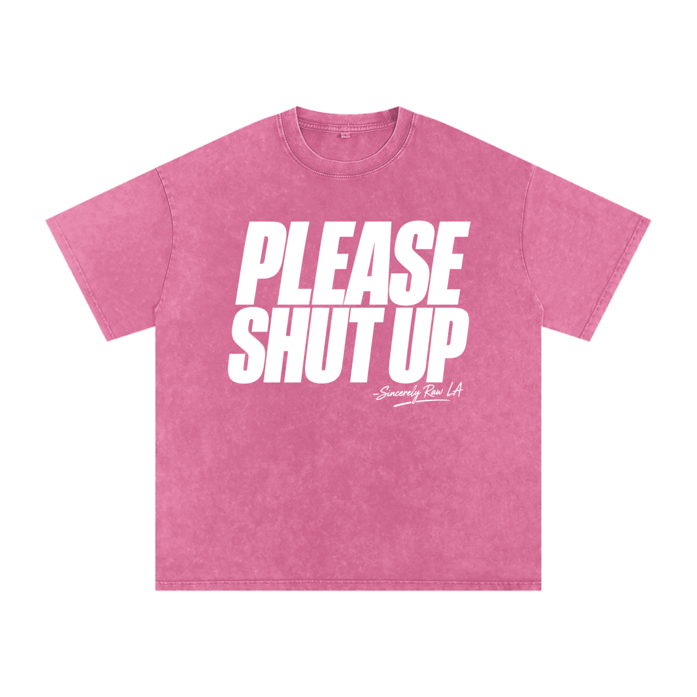 Snow Washed Oversized Cotton T-Shirt