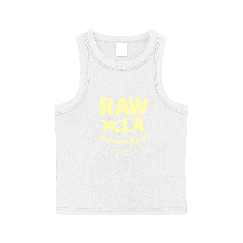 Cropped Tank Top Yellow